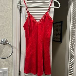 Vintage Victorias Secret Lace Silk Slipdress